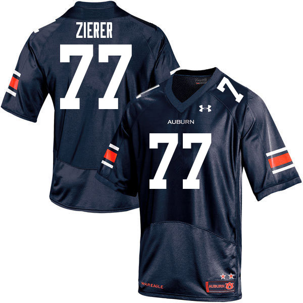 Men #77 Kilian Zierer Auburn Tigers College Football Jerseys Sale-Navy